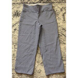 S.C. & Co. Womens Size 10 Cropped Pants Blue Diamond Pull On Stretch Capris